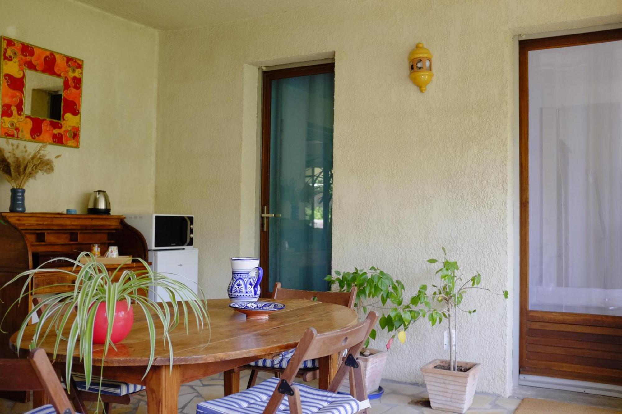 Chambre, Terrasse Et Piscine De L'Impasse Du Pressoir Le Crès Esterno foto